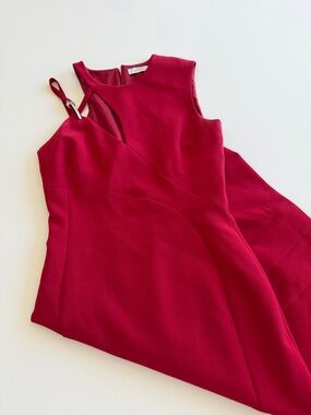 Versace One-Shoulder Red Dress